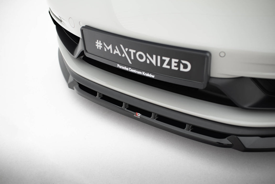 Maxton Design Front Splitter  V.2 Porsche 718 Cayman GTS 982c