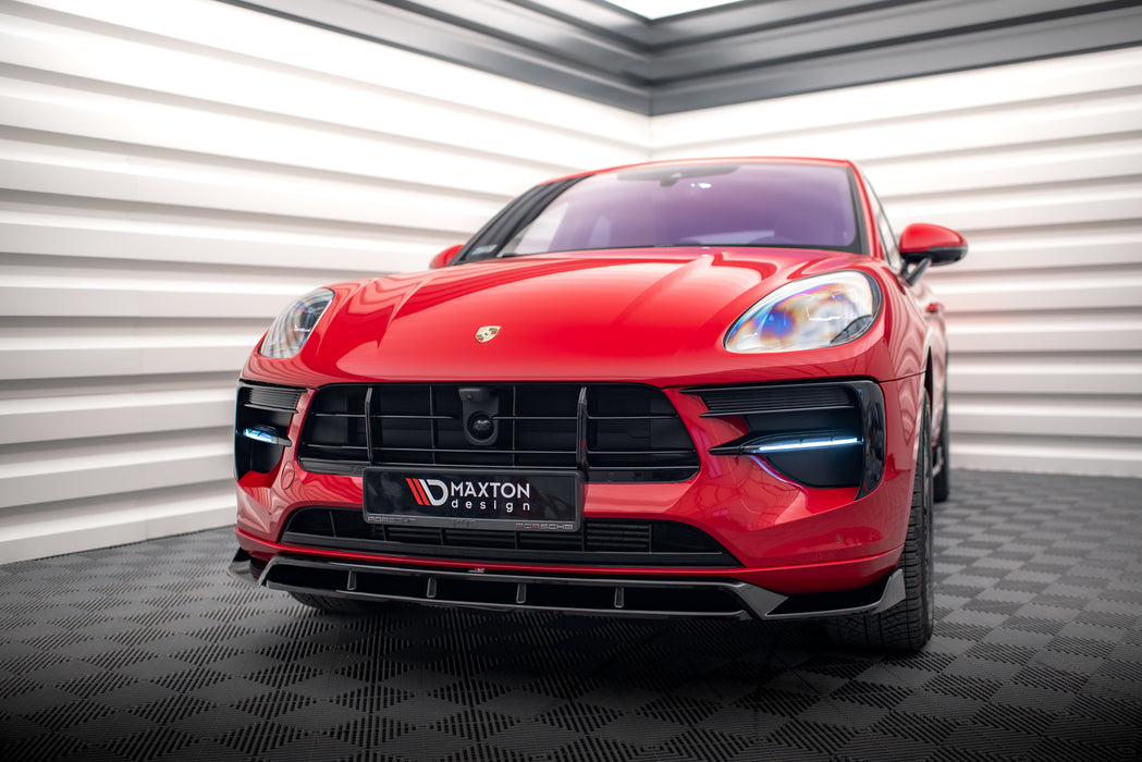 Maxton Design Front Splitter V.2 Porsche Macan GTS / Sport Design Mk1 Facelift