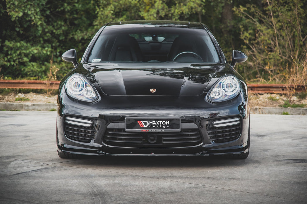 Maxton Design Front Splitter V.2 Porsche Panamera Turbo 970 Facelift