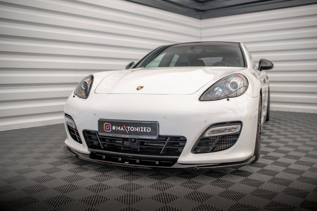 Maxton Design Front Splitter V.2 Porsche Panamera Turbo Sport Design Package 970