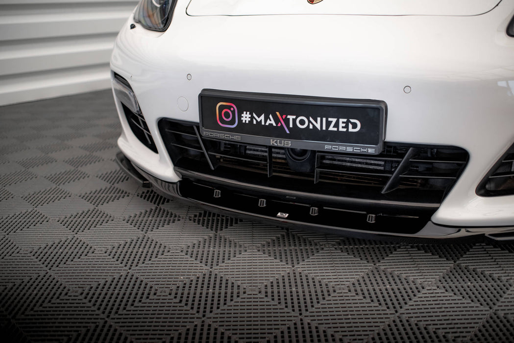 Maxton Design Front Splitter V.2 Porsche Panamera Turbo Sport Design Package 970