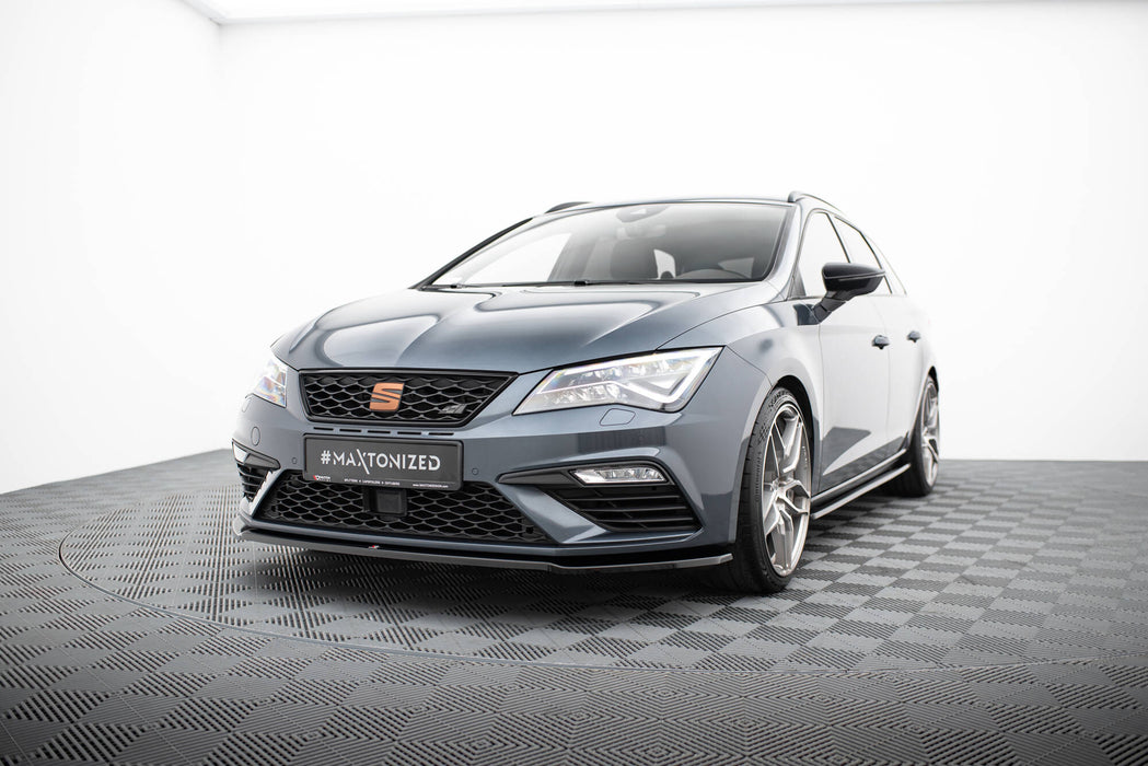 Maxton Design Front Splitter V.2 Seat Leon Cupra / FR Mk3 FL