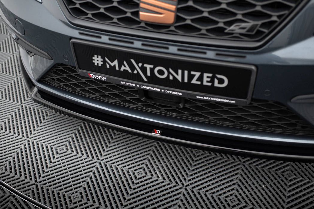 Maxton Design Front Splitter V.2 Seat Leon Cupra / FR Mk3 FL