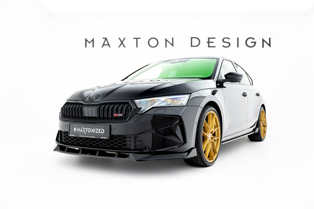 Maxton Design Front Splitter V.2 Skoda Octavia RS Liftback / Combi Mk4 Facelift