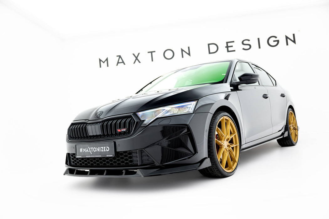 Maxton Design Front Splitter V.2 Skoda Octavia RS Liftback / Combi Mk4 Facelift