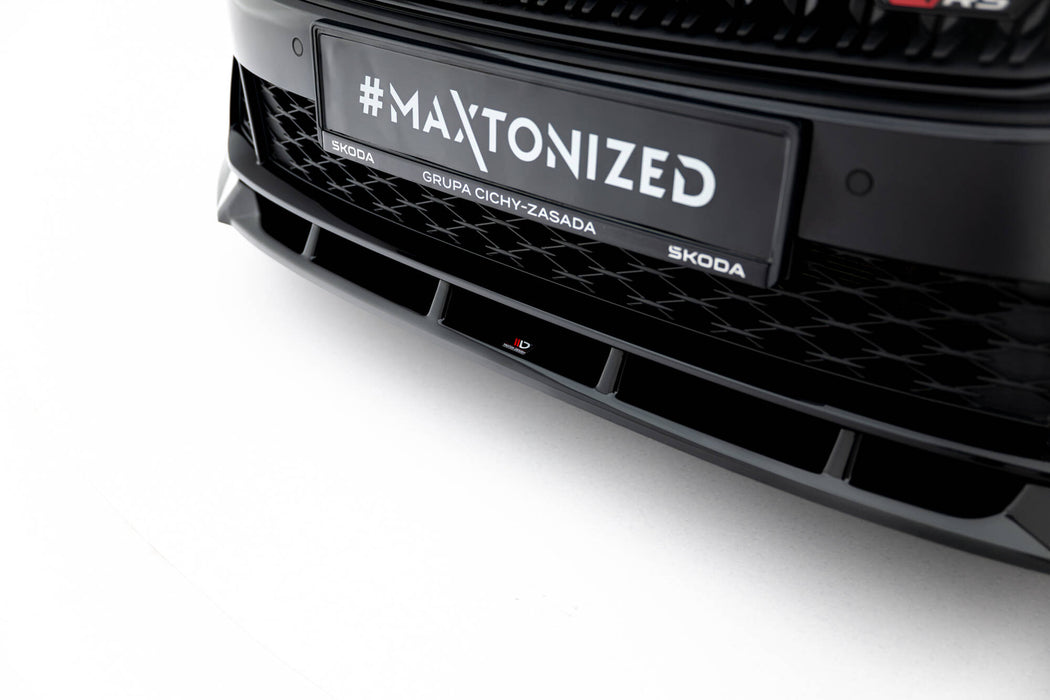 Maxton Design Front Splitter V.2 Skoda Octavia RS Liftback / Combi Mk4 Facelift