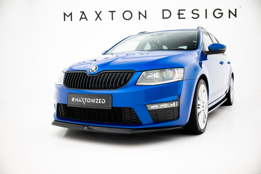 Maxton Design Front Splitter V.2 Skoda Octavia RS Mk3