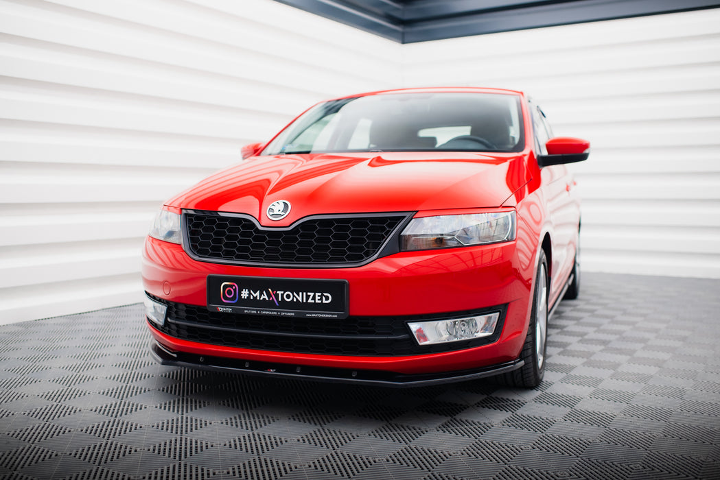 Maxton Design Front Splitter V.2 Skoda Rapid