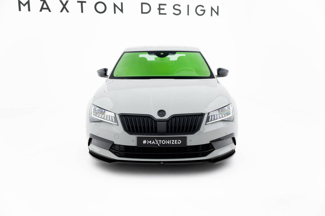 Maxton Design Front Splitter V.2 Skoda Superb Liftback / Combi Mk3