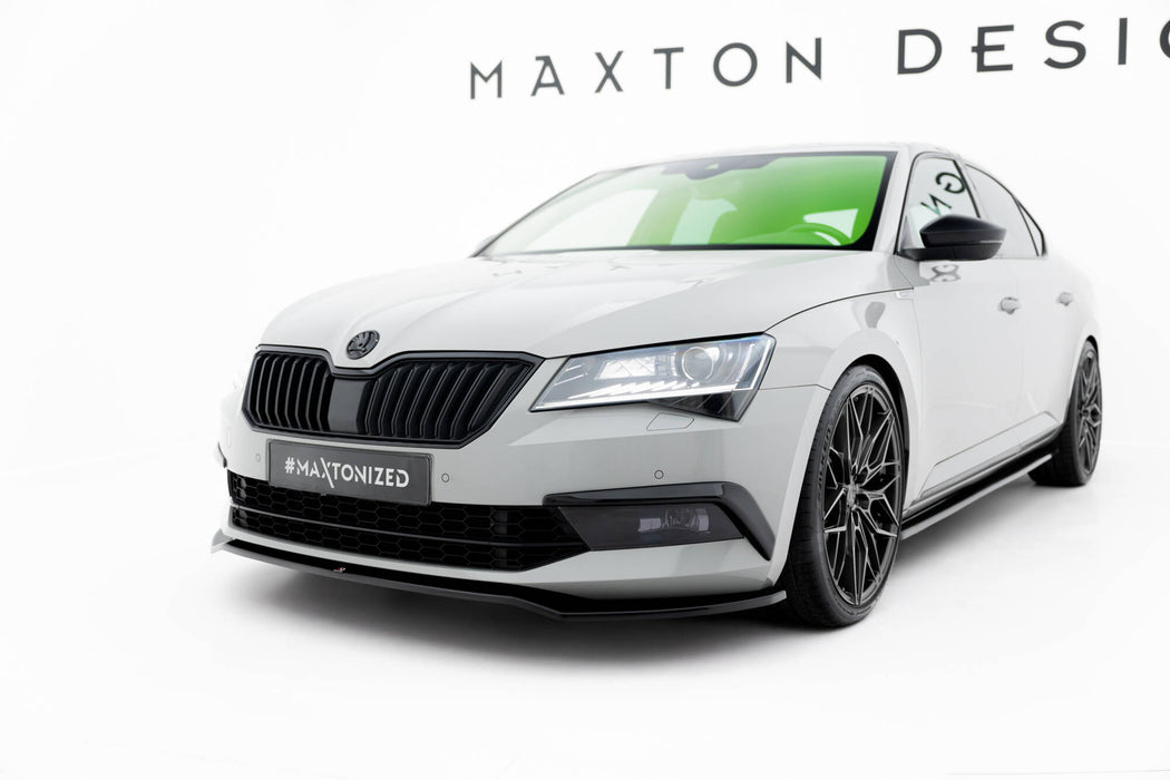 Maxton Design Front Splitter V.2 Skoda Superb Liftback / Combi Mk3
