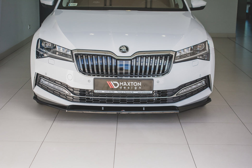 Maxton Design Front Splitter V.2 Skoda Superb Liftback / Combi Mk3 Facelift
