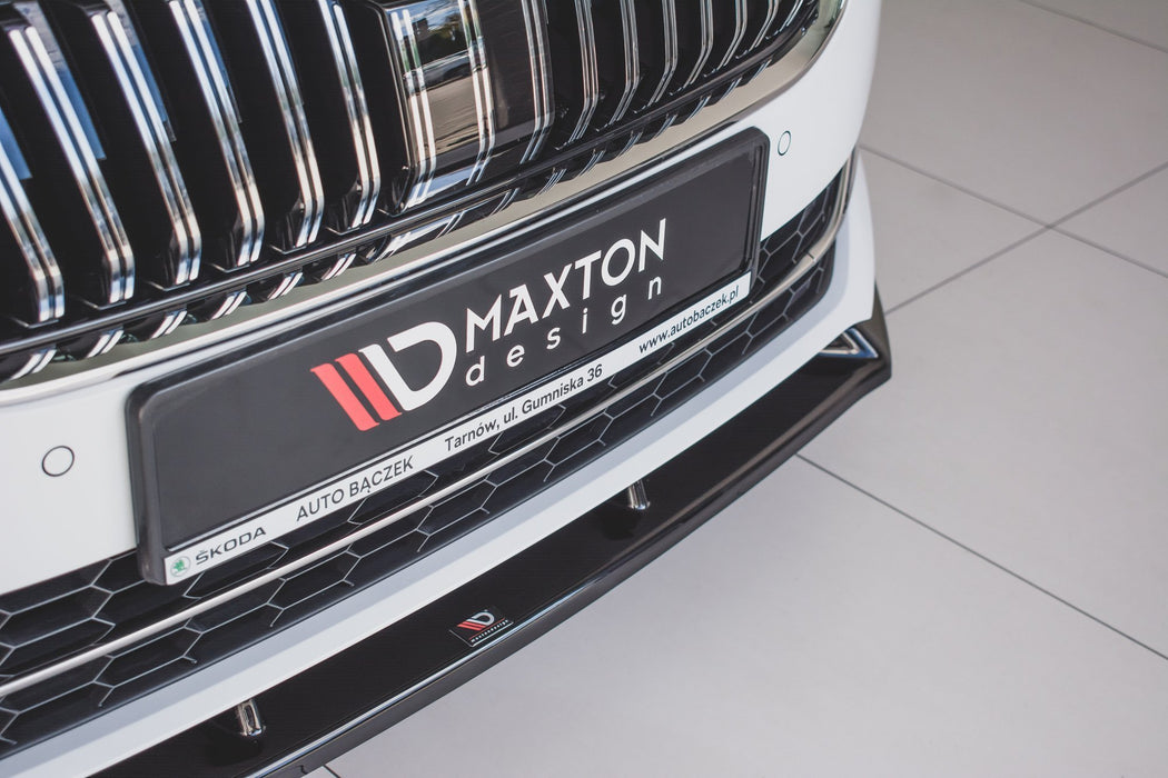 Maxton Design Front Splitter V.2 Skoda Superb Liftback / Combi Mk3 Facelift