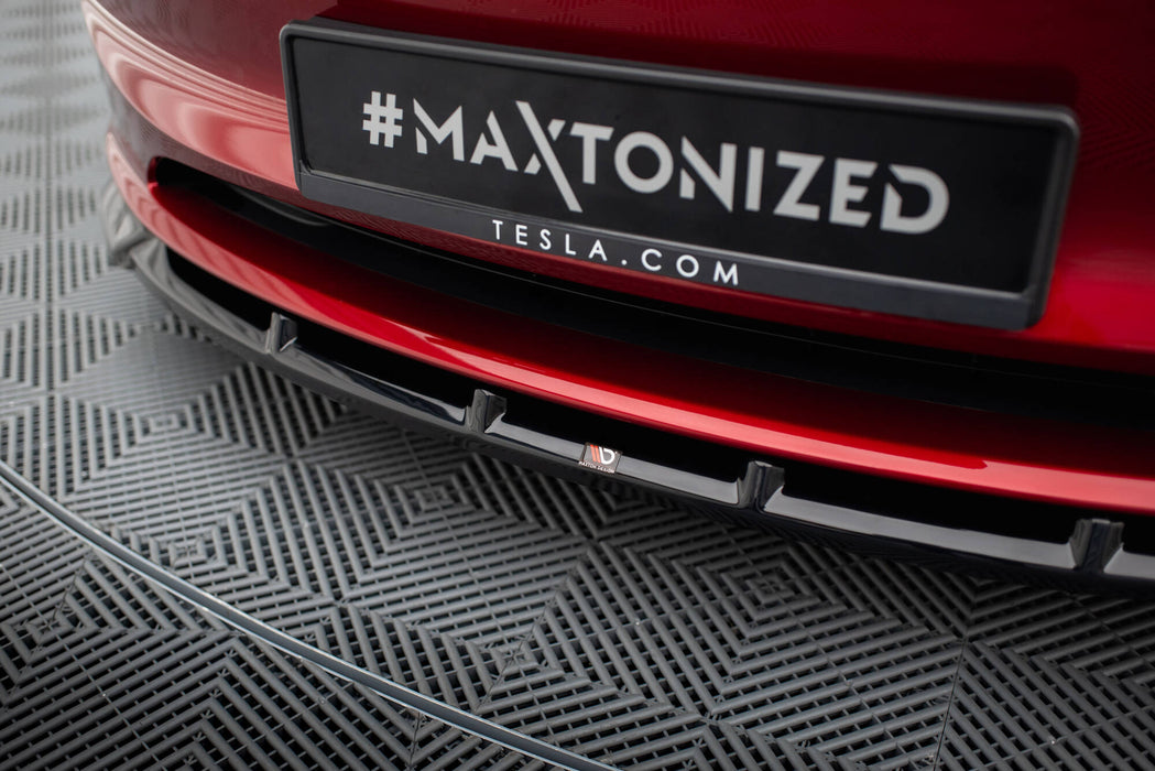 Maxton Design Front Splitter  V.2 Tesla Model 3 Project Highland(Facelift)