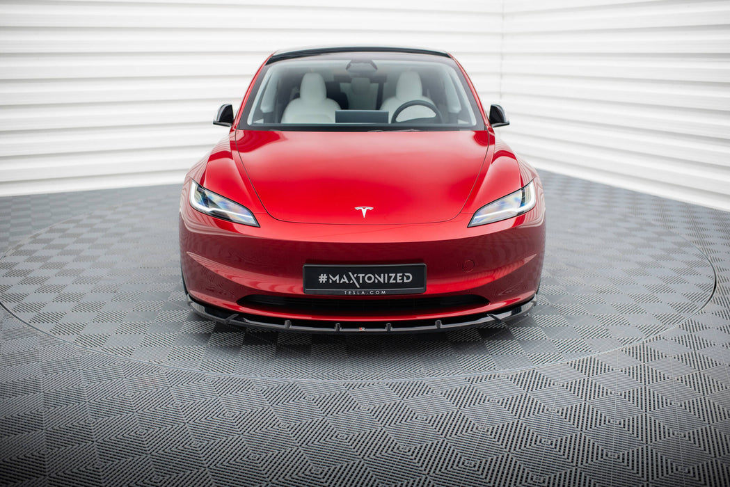 Maxton Design Front Splitter  V.2 Tesla Model 3 Project Highland(Facelift)