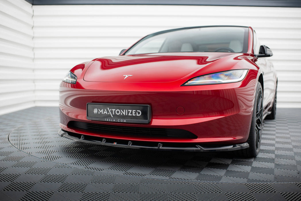 Maxton Design Front Splitter  V.2 Tesla Model 3 Project Highland(Facelift)