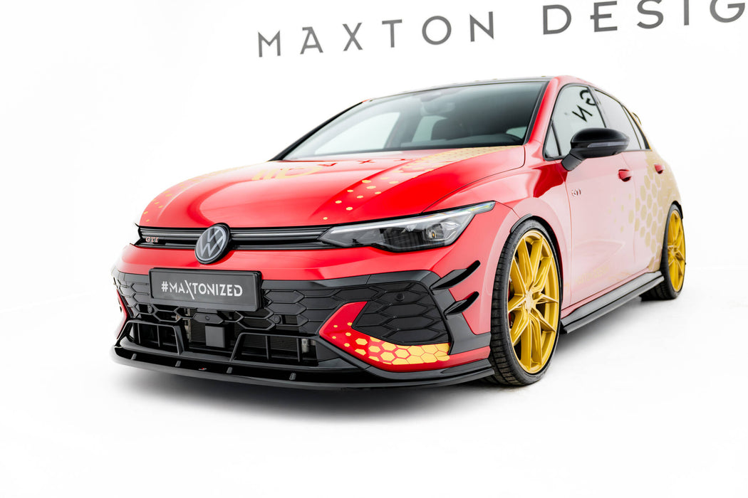 Maxton Design Front Splitter V.2 Volkswagen Golf GTI Clubsport Mk8 Facelift
