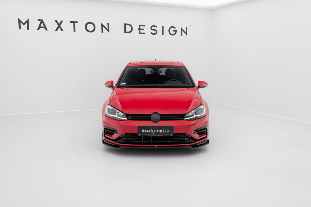 Maxton Design Front Splitter V.2 Volkswagen Golf R / R-Line Mk7 Facelift