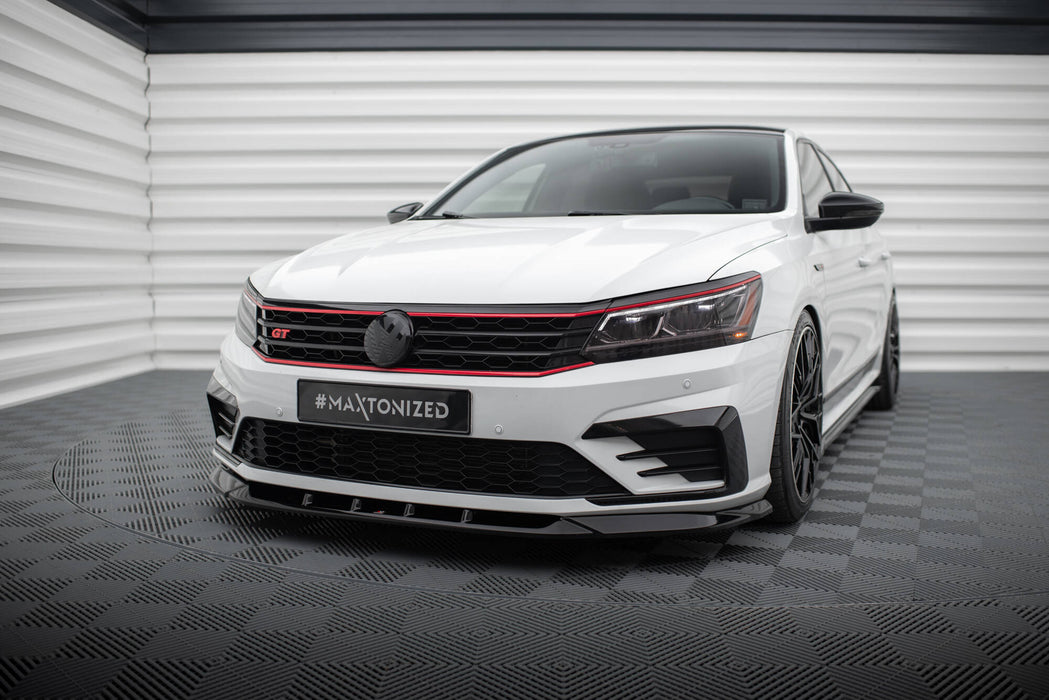 Maxton Design Front Splitter V.2 Volkswagen Passat GT B8 Facelift USA