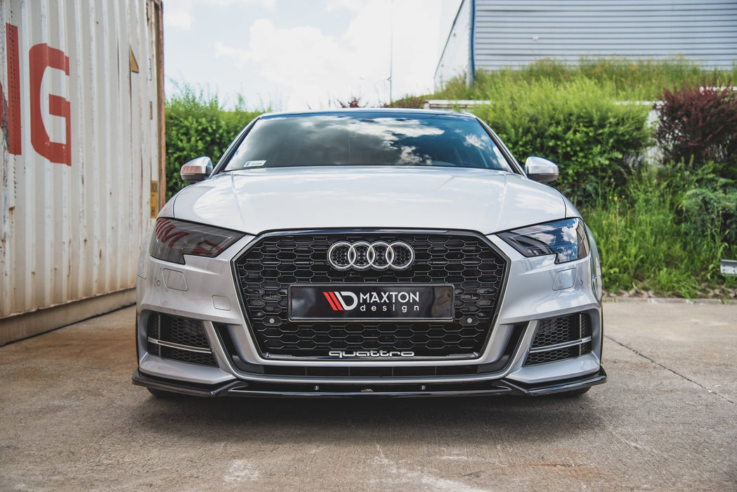 Maxton Design Front Splitter V.3 Audi S3 / A3 S-Line 8V FL Sedan