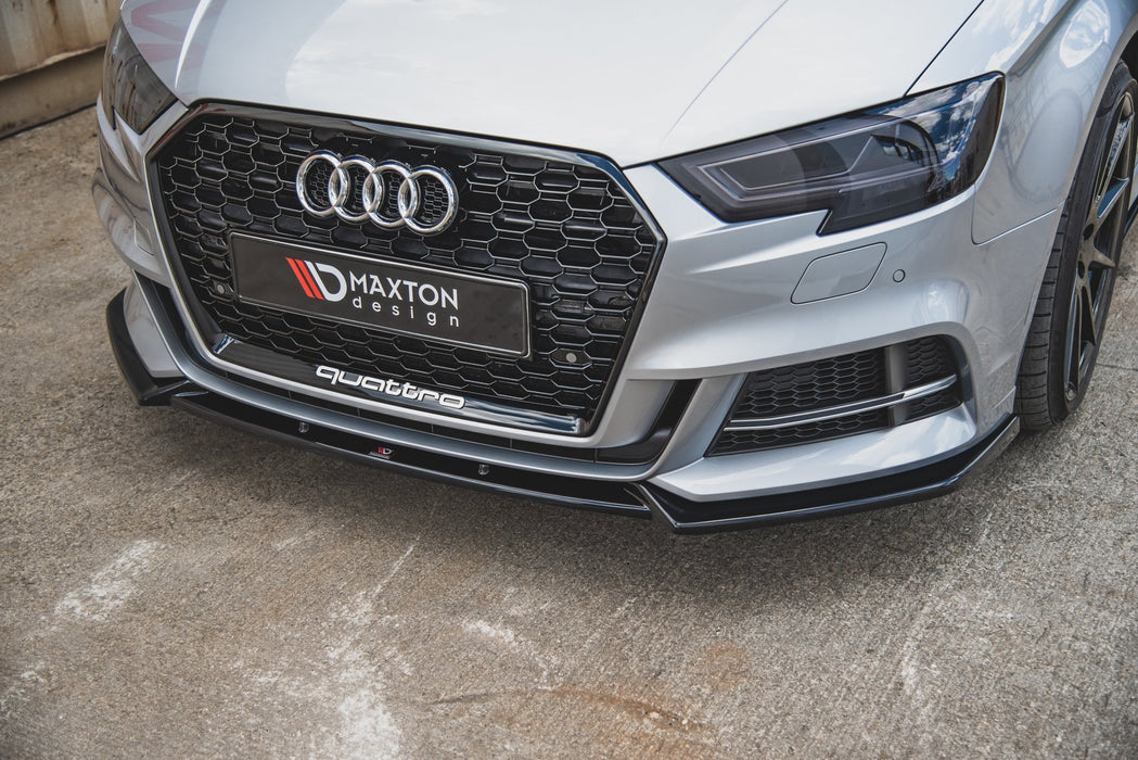Maxton Design Front Splitter V.3 Audi S3 / A3 S-Line 8V FL Sedan