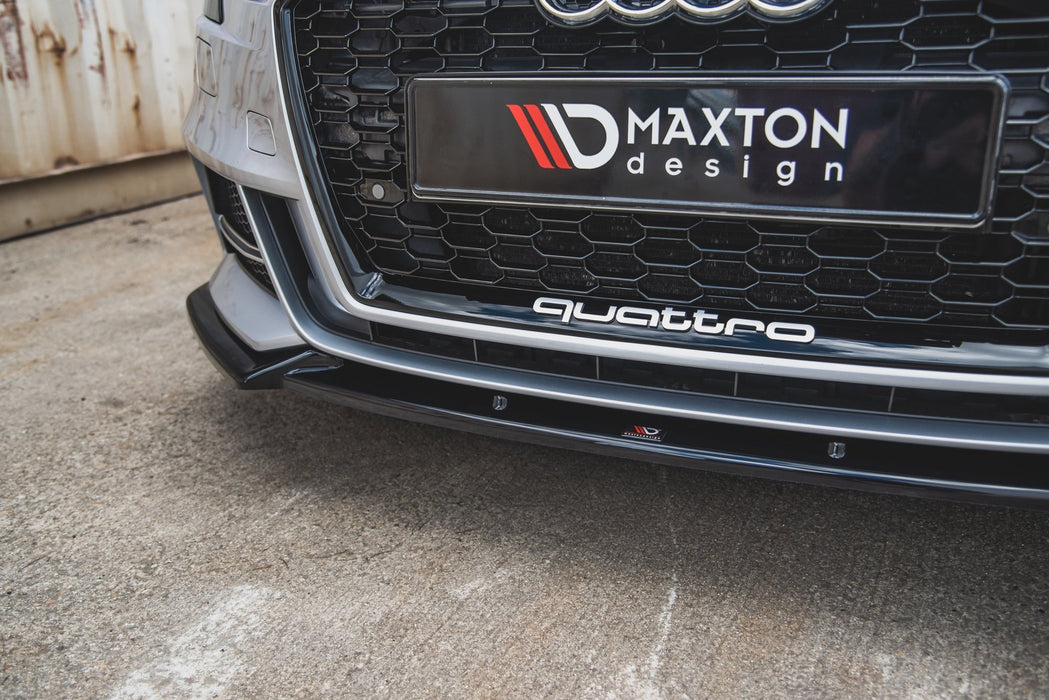 Maxton Design Front Splitter V.3 Audi S3 / A3 S-Line 8V FL Sedan