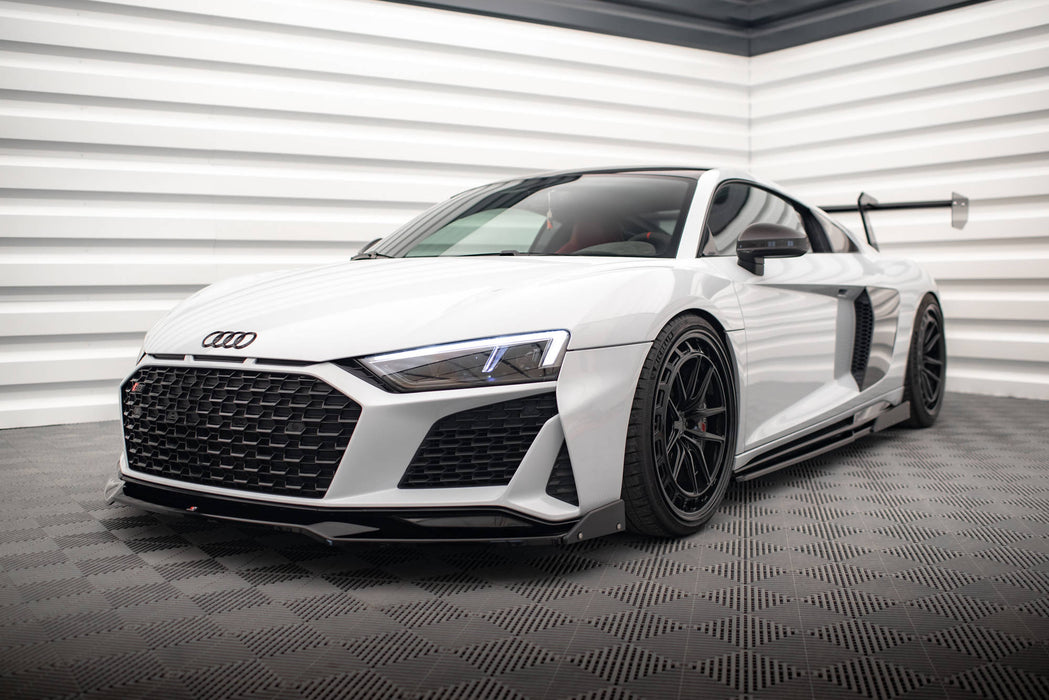 Maxton Design Front Splitter V.3 + Flaps Audi R8 Mk2 Facelift