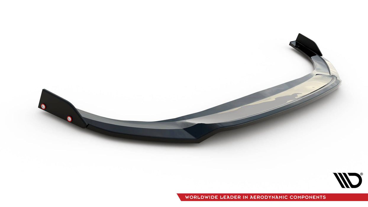 Maxton Design Front Splitter V.3 + Flaps Volkswagen Golf GTI / GTE / R-Line Mk8 Facelift