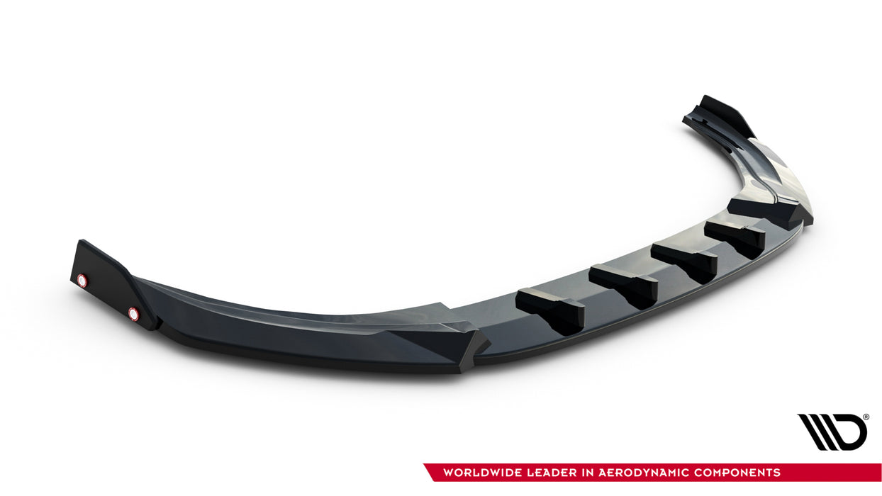 Maxton Design Front Splitter V.3 + Flaps Volkswagen Golf R Mk8 Facelift