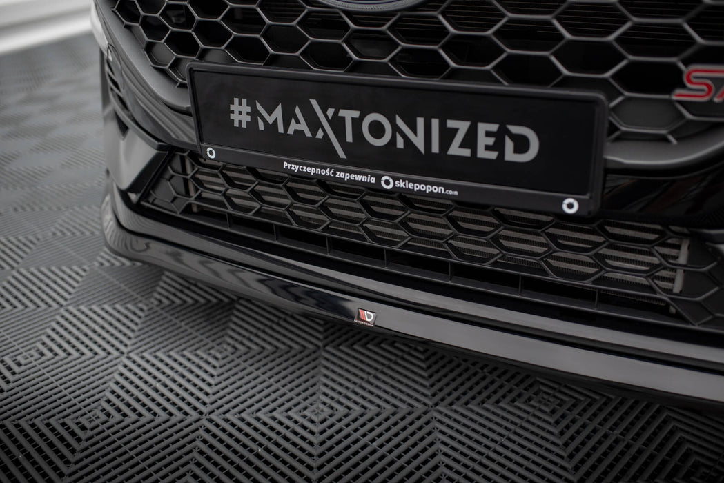 Maxton Design Front Splitter V.3 Ford Fiesta ST / ST-line Mk8 Facelift