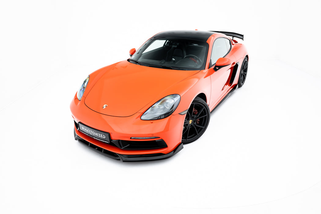 Maxton Design Front Splitter  V.3 Porsche 718 Cayman GTS 982c