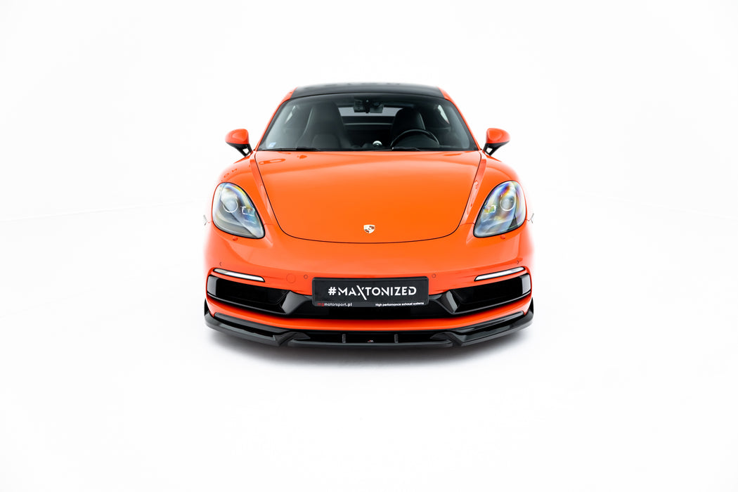 Maxton Design Front Splitter  V.3 Porsche 718 Cayman GTS 982c