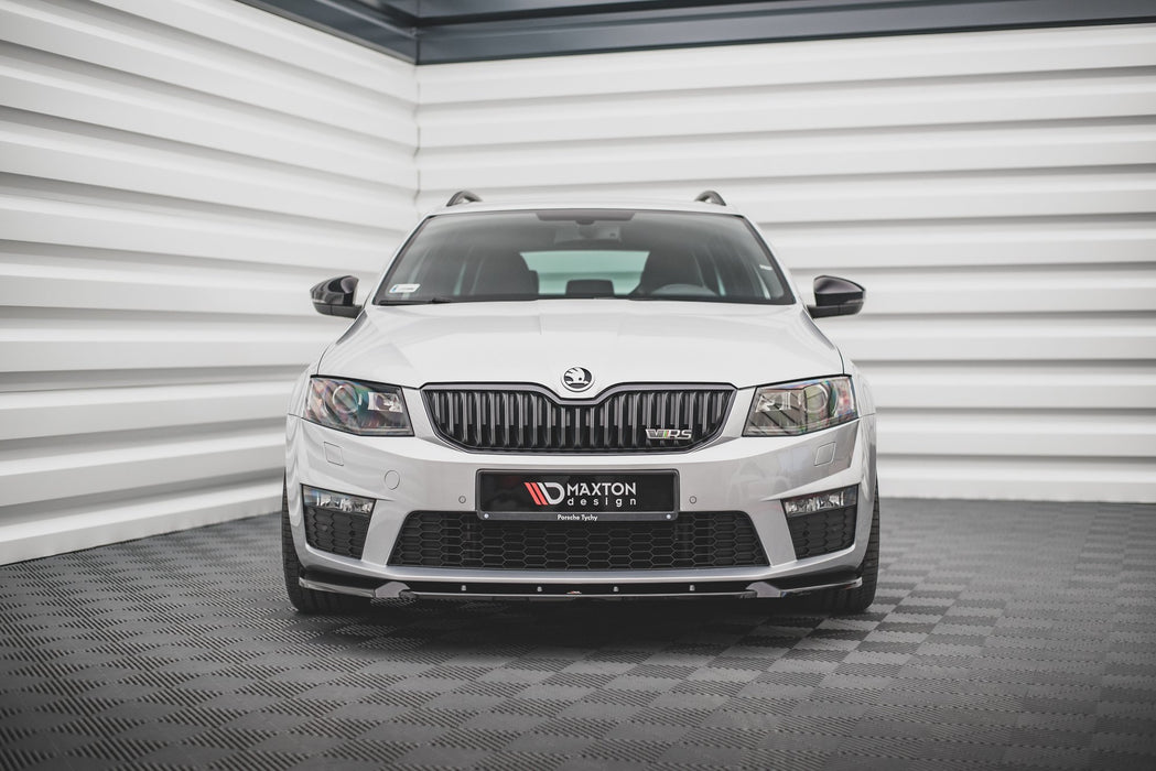 Maxton Design Front Splitter V.3 Skoda Octavia RS Mk3