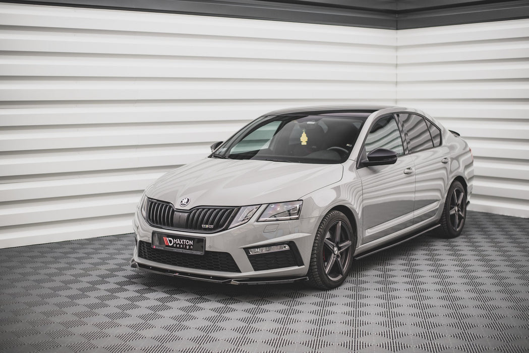 Maxton Design Front Splitter V.3 Skoda Octavia RS Mk3 Facelift