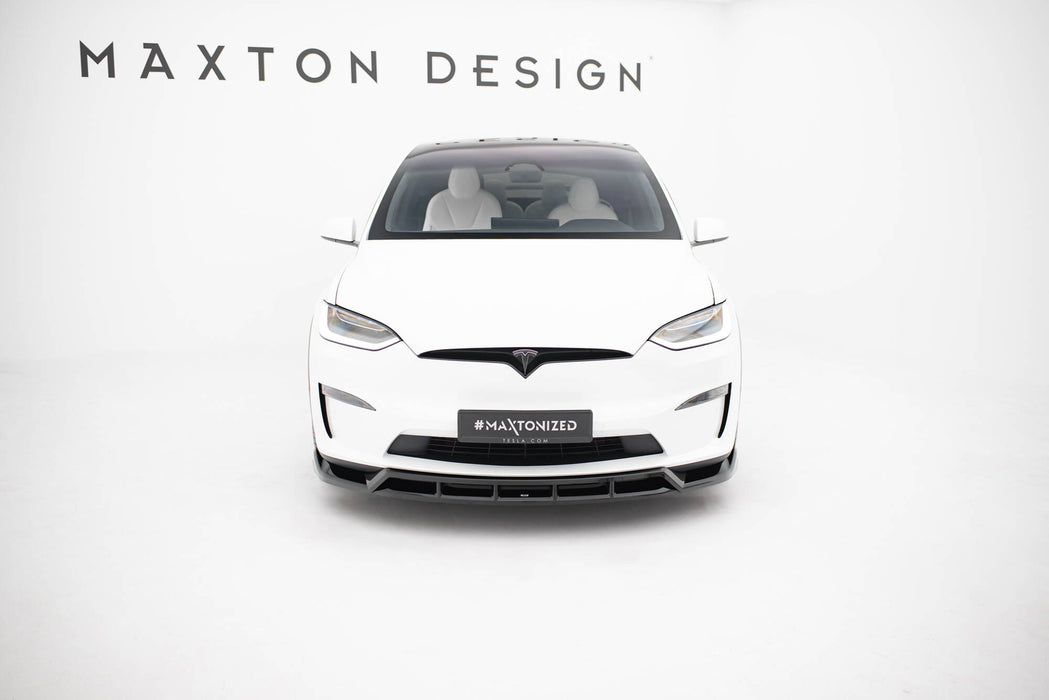 Maxton Design Front Splitter V.3 Tesla Model X Mk1 Facelift