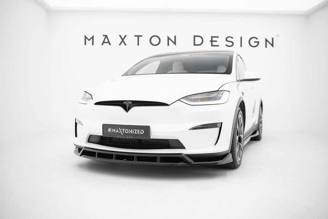 Maxton Design Front Splitter V.3 Tesla Model X Mk1 Facelift