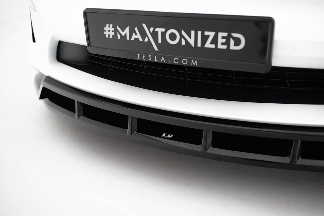 Maxton Design Front Splitter V.3 Tesla Model X Mk1 Facelift
