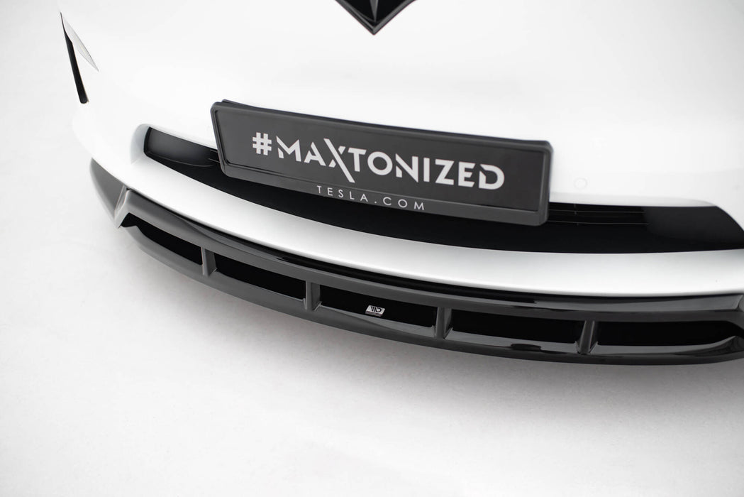 Maxton Design Front Splitter V.3 Tesla Model X Mk1 Facelift