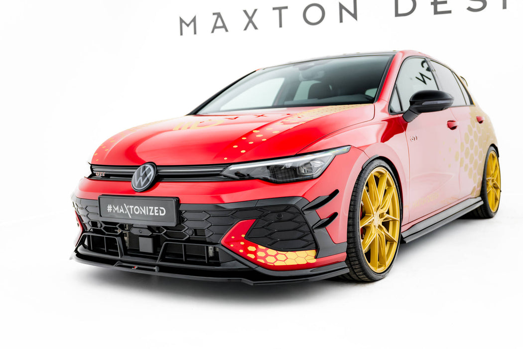 Maxton Design Front Splitter V.3 Volkswagen Golf GTI Clubsport Mk8 Facelift