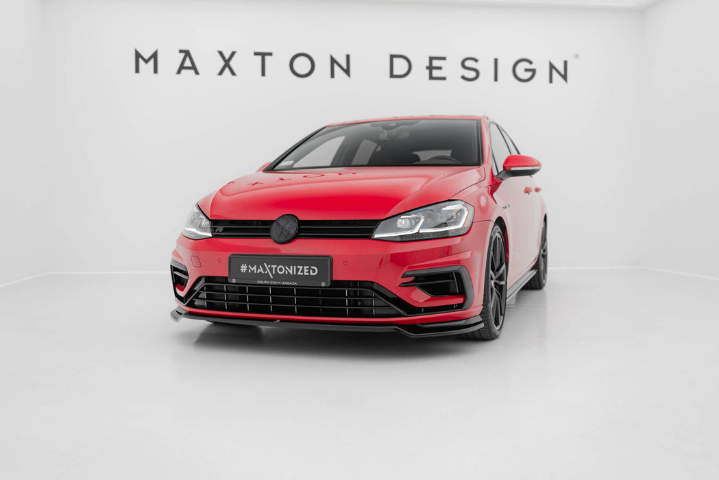 Maxton Design Front Splitter V.3 Volkswagen Golf R / R-Line Mk7 Facelift