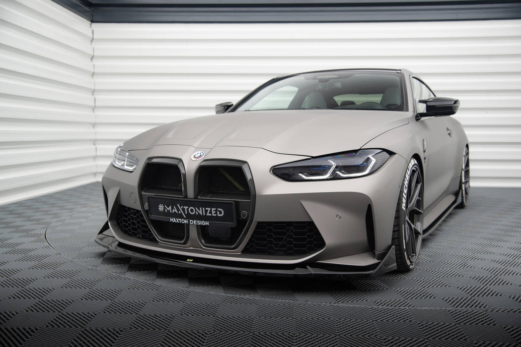 Maxton Design Front Splitter V.4 CSL Look BMW M4 G82 / G82 Facelift