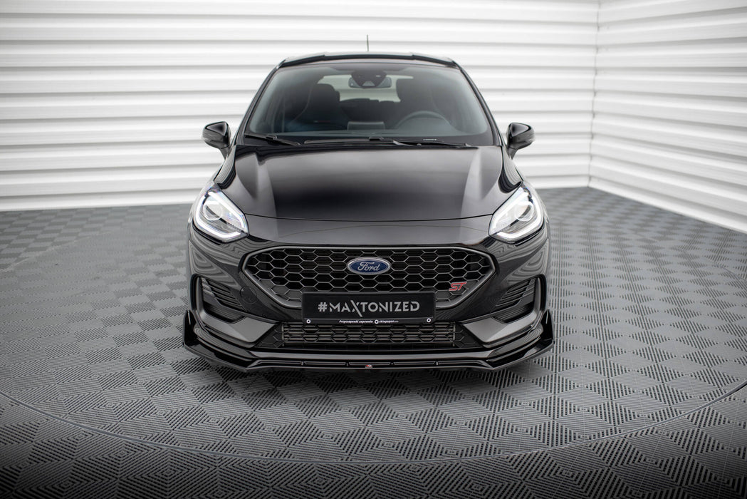Maxton Design Front Splitter V.4 + Flaps Ford Fiesta ST / ST-line Mk8 Facelift