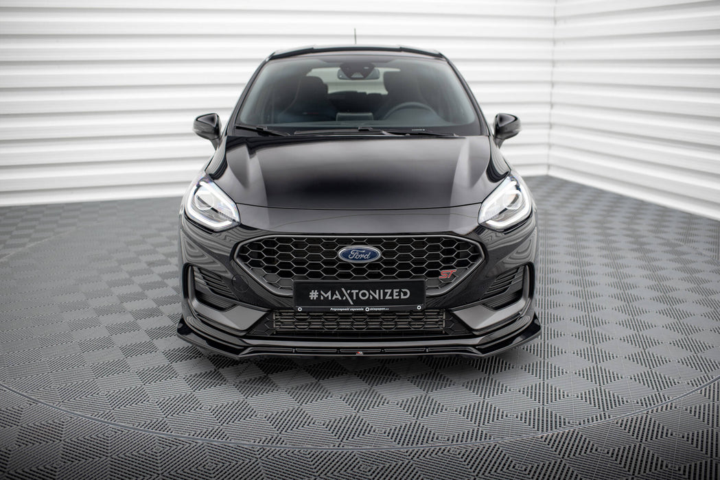 Maxton Design Front Splitter V.4 Ford Fiesta ST / ST-line Mk8 Facelift