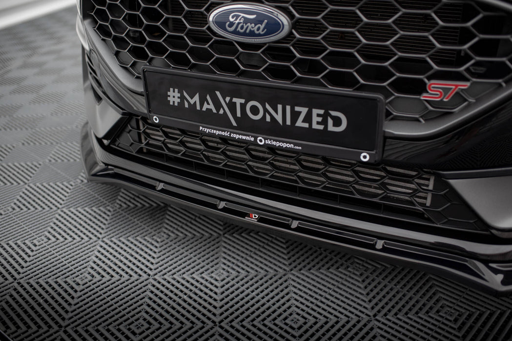Maxton Design Front Splitter V.4 Ford Fiesta ST / ST-line Mk8 Facelift