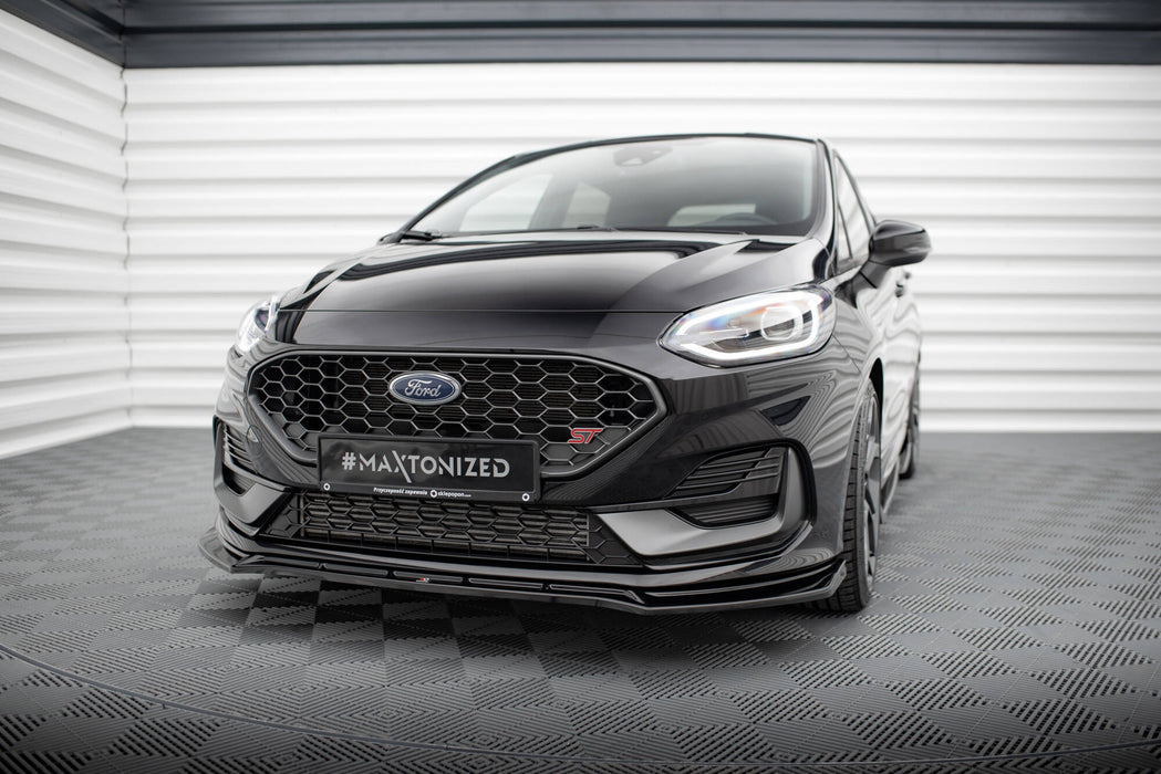 Maxton Design Front Splitter V.4 Ford Fiesta ST / ST-line Mk8 Facelift