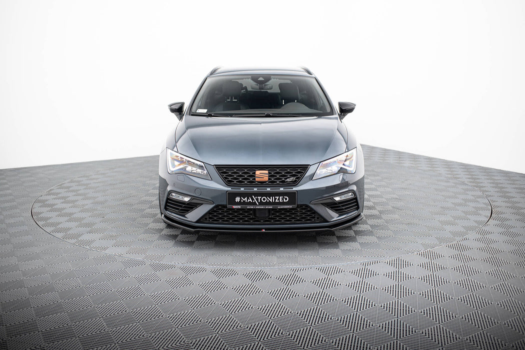 Maxton Design Front Splitter V.4 Seat Leon Cupra / FR Mk3 FL