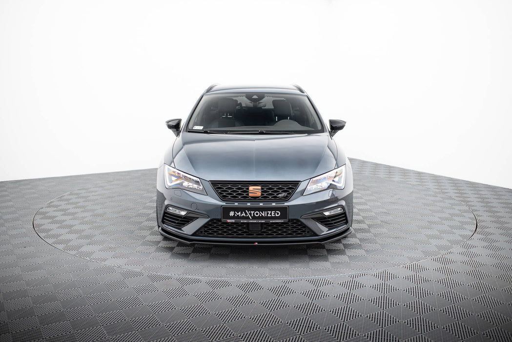 Maxton Design Front Splitter V.4 Seat Leon Cupra / FR Mk3 FL