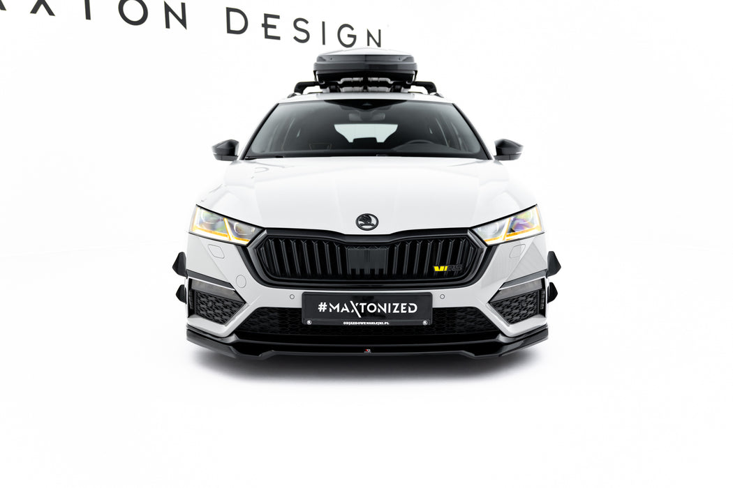 Maxton Design Front Splitter V.4 Skoda Octavia RS Mk4