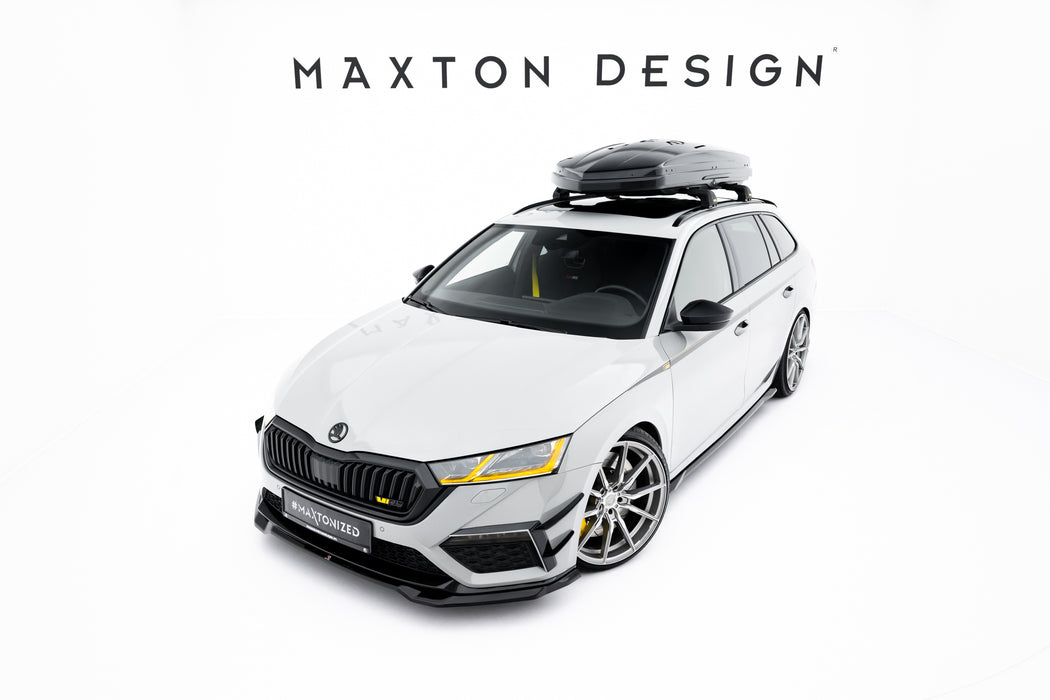 Maxton Design Front Splitter V.4 Skoda Octavia RS Mk4