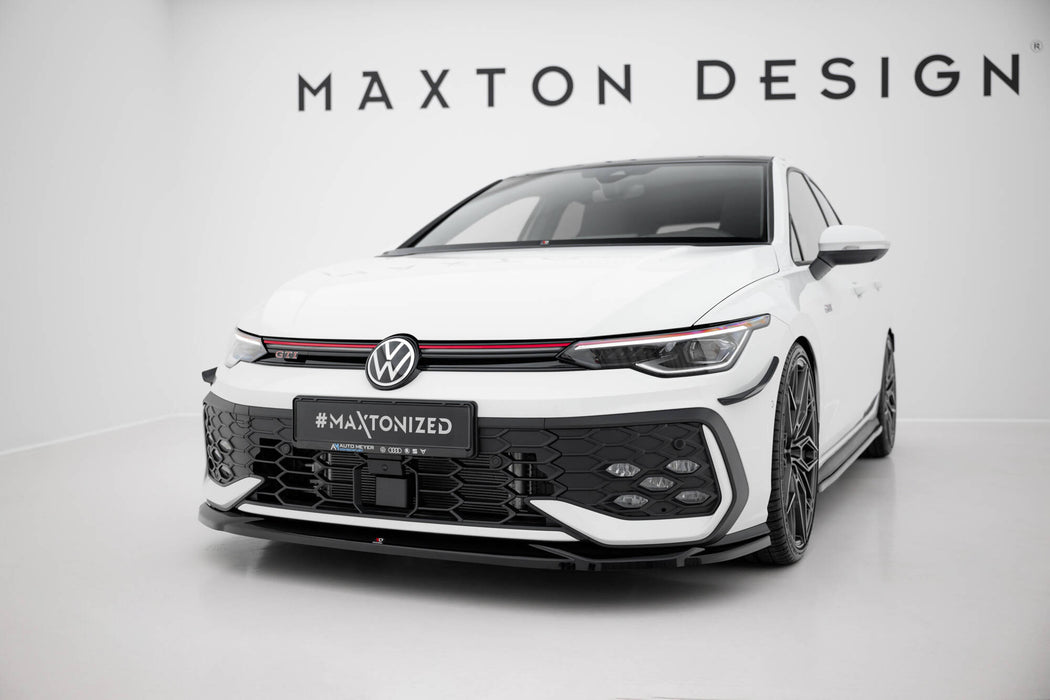 Maxton Design Front Splitter V.4 Volkswagen Golf GTI / GTE / R-Line Mk8 Facelift