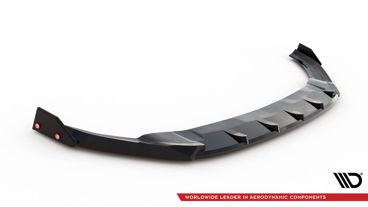 Maxton Design Front Splitter V.5 + Flaps Volkswagen Golf R / R-Line Mk7